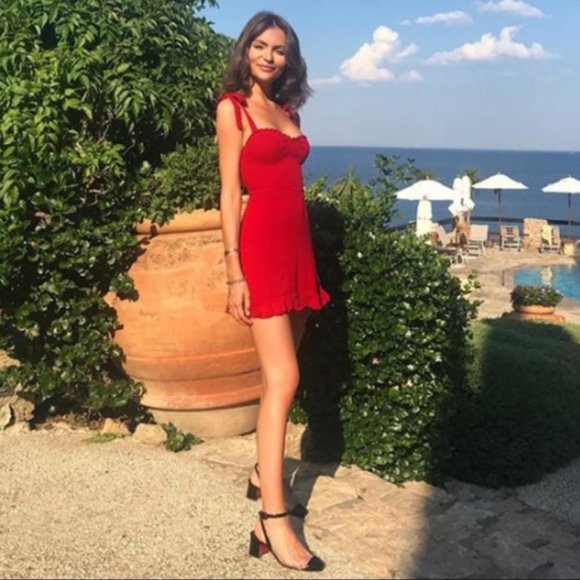 Reformation Christine Dress - Lipstick - Picture 13 of 15